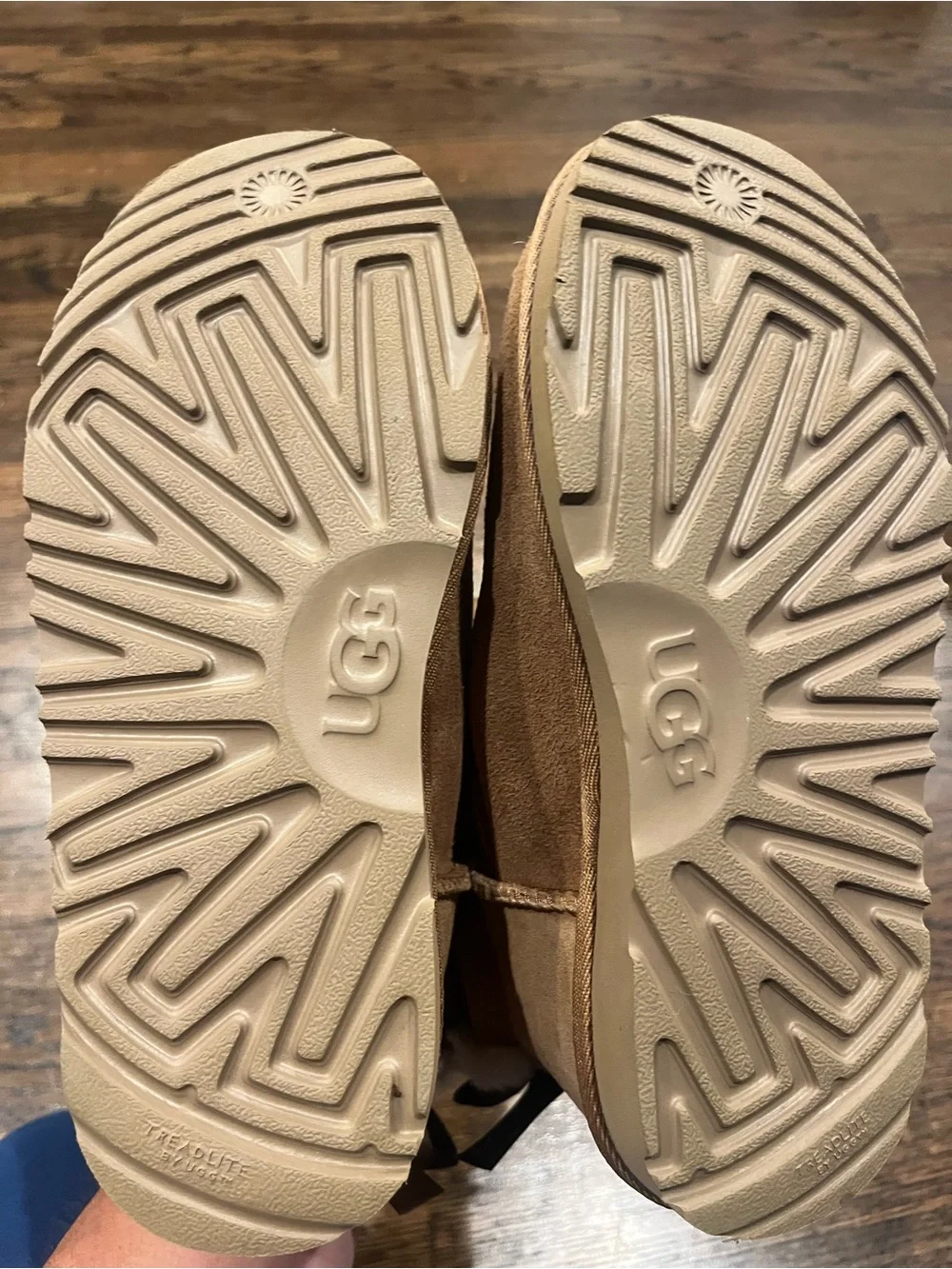 UGG Kids Chestnut Suede Bow Back Boots